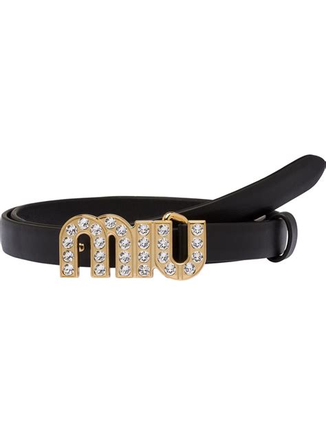 farfetch miu belt.